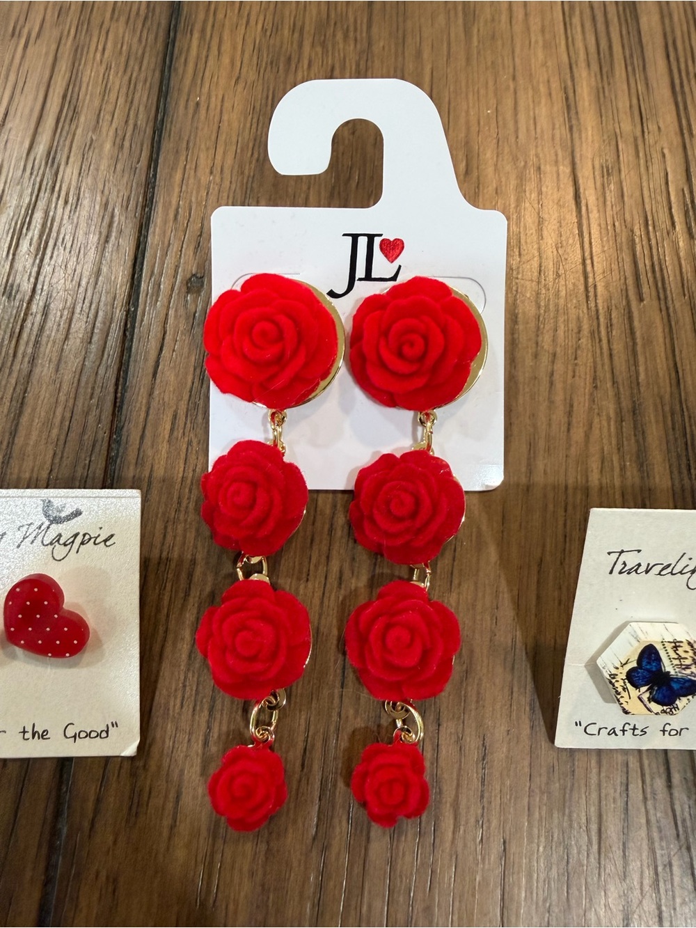 Set of 3 fun and colorful earrings! - Picture 3 of 9